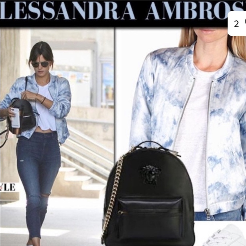 Paige Tie-dye bomber jacket